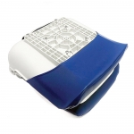 Купить Newstarmarine Сиденье пластмассовое складное с подложкой Newstarmarine All Weather High Back Seat бело-синее 75140 у официального дилера со скидкой