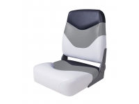 Купить Newstarmarine Сиденье мягкое складное Newstarmarine Premium High Back Boat Seat, бело-серое 75128WGC у официального дилера со скидкой
