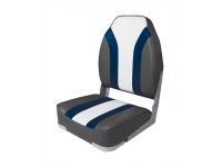 Купить Newstarmarine Сиденье мягкое складное Newstarmarine High Back Rainbow Boat Seat, чёрно-белое у официального дилера со скидкой