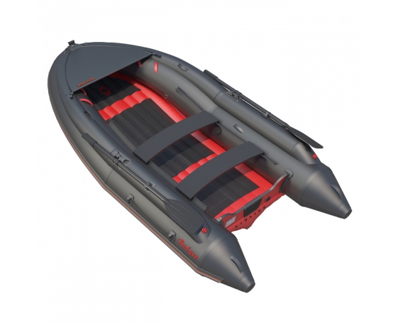 Надувная лодка Badger ARL390 с штормовым бортом (Черный/красный)