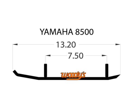 Коньки для лыж TBIV  6" * 60 - 1 пара (TYV4-8500)