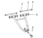 Комплект втулок для верхних рычагов (SM-08213, SM-08214) Polaris SM-08274 SPI