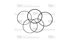 Поршневые кольца WSM Yamaha 1100 (+ 0.25мм) 010-972-04