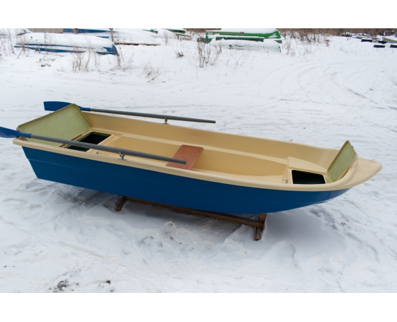 Корпусная лодка Виза-Яхт ВИЗА Легант-345 (стандарт/нерж) с рундуками Типовой цвет