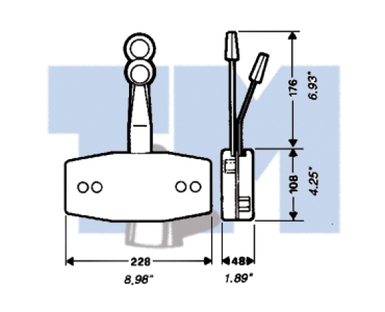 Рукоятка реверса ULTRAFLEX красная 52952O