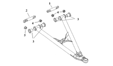 Комплект втулок для нижних рычагов (SM-08183, SM-08184) Polaris SM-08279 SPI