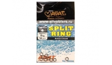 Кольцо заводное Agat Split Ring black color AG 6008 10шт/уп  #3,5