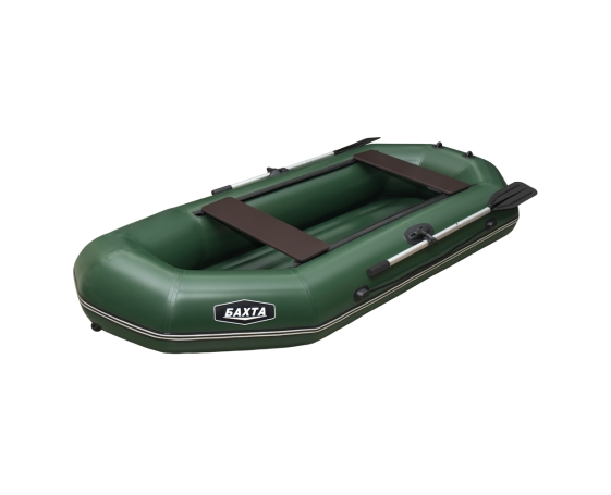 Надувная лодка SibRiver Бахта-235 гребная 1,5-местная (зеленая)