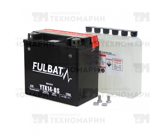 Аккумулятор FTX14-BS (YTX14-BS) Fulbat