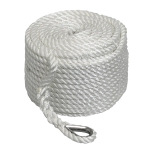 Купить Santong Rope Трёхпрядный якорный трос Santong Rope 14мм*45м белый STALW03 Santong Rope у официального дилера со скидкой