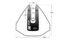 Гидрокрыло Sport Marine для плм  8-60 л.с. SES200