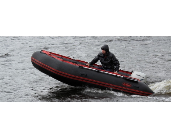 Надувная лодка Мнев Komandor KMD-380 PRO (черный)