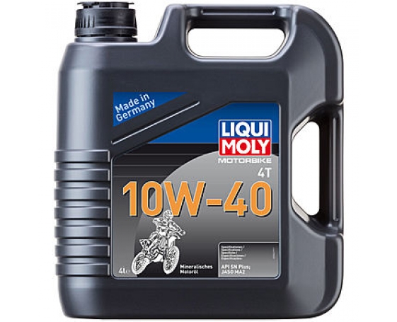Минеральное моторное масло LIQUI MOLY Motorbike 4T 10W-40 Basic Offroad  4L 3062