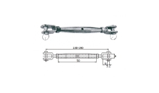 Талреп со стопорн.болт CIM М 5 130-190 мм 3110-0105