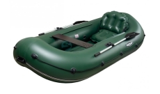Надувная лодка SibRiver Кантегир-380 гребная 2-х местная (зеленая)