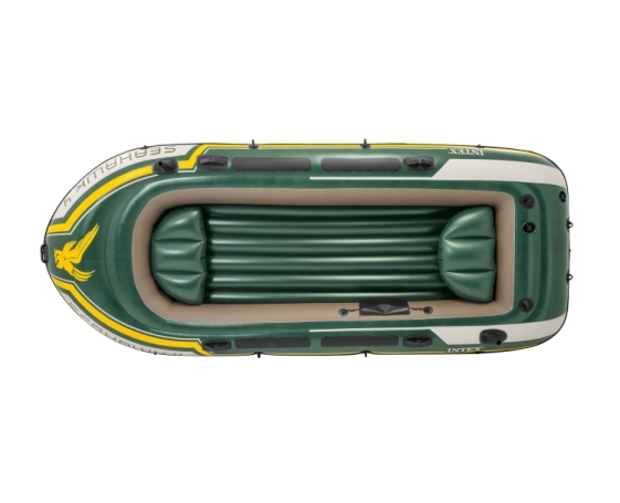 Надувная лодка Intex Seahawk 4 Set (до 400кг) 351х145х48см + весла/насос, 2подушки