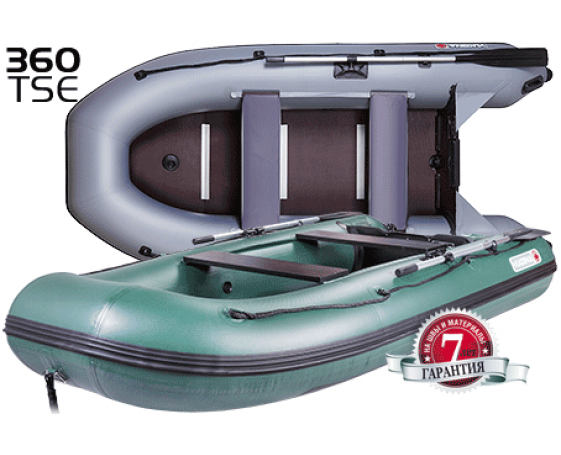 Надувная лодка YUKONA 360 TSE (F) -в комплекте с фанерным пайлом - фото 1