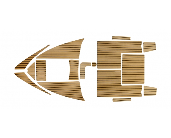 Комплект палубного покрытия Marine Rocket для Феникс 560, тик классический, черная полоса