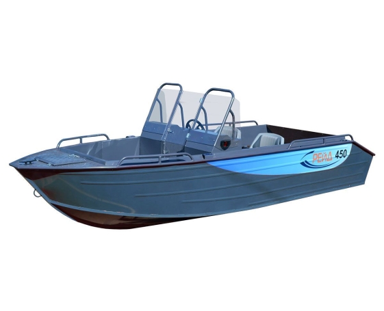 Корпусная лодка Рейд 450 DC алюминиевая