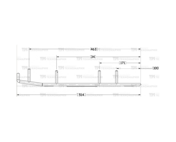 Конек лыжи SPI Arctic Cat (комплект 2шт) A-04-0-4-130
