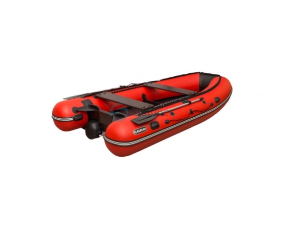 Надувная лодка SibRiver Абакан 420 Jet (красно-черная)