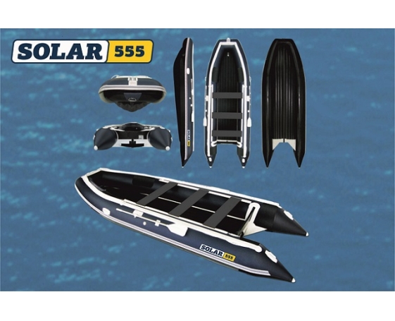Надувная лодка Solar (Солар)-555 К Синий