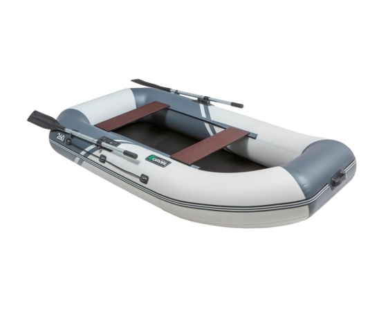 Надувная лодка Пеликан GAVIAL 240НТ навесной транец + слань 1,5м SPORT