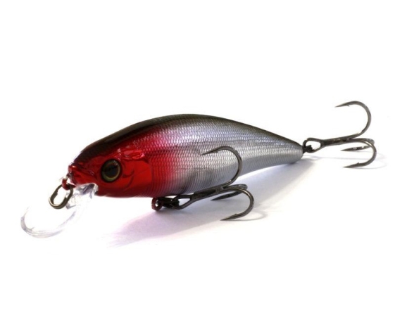 Воблер JACKALL Squad Minnow 80 SP цвет hl silver red head