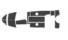 Комплект палубного покрытия Marine Rocket для Феникс 530HT, тик черный, белая полоса