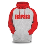 Толстовка RAPALA Sweatshirt серая с красными рукавами XL