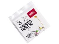 Джиг-головки Lucky John Area Trout Game вольфрамовые 02.5мм крючок 004 4шт. (цвет: Silver, Pink, Green, Yellow)