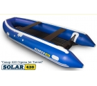 Надувная лодка Solar (Солар) 420 Strela Jet tunnel, Синий