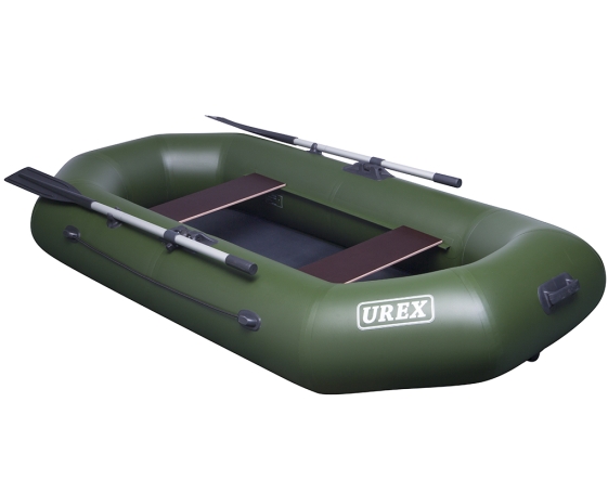 Надувная лодка ПВХ UREX 260, зеленая