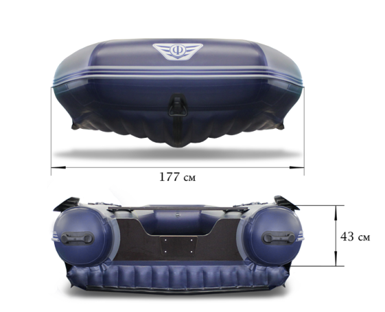 Надувная лодка ФЛАГМАН DK 550 двухкорпусная