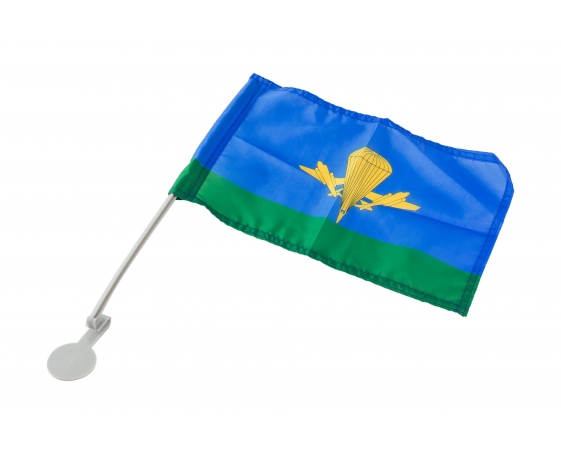 Флаг ВДВ автомобильный 24х36 с кронштейном