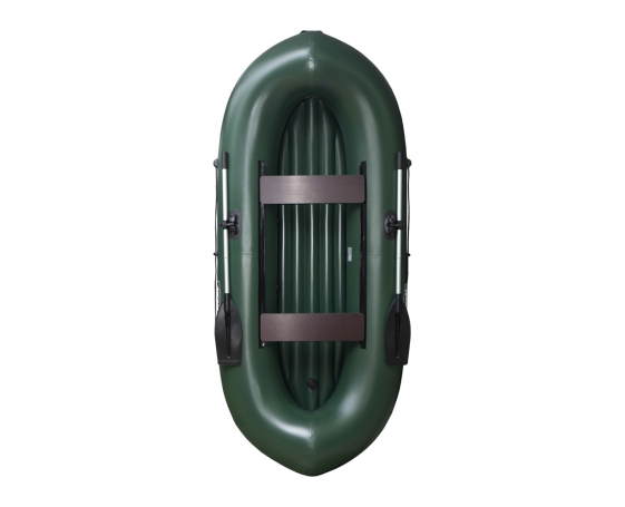 Надувная лодка SibRiver Ангара-300 (надувное дно) гребная (зеленая)