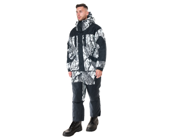 Костюм зимний Ангара цвет Белый Лес (ветки) ткань Alova р.48-50 4627139574217