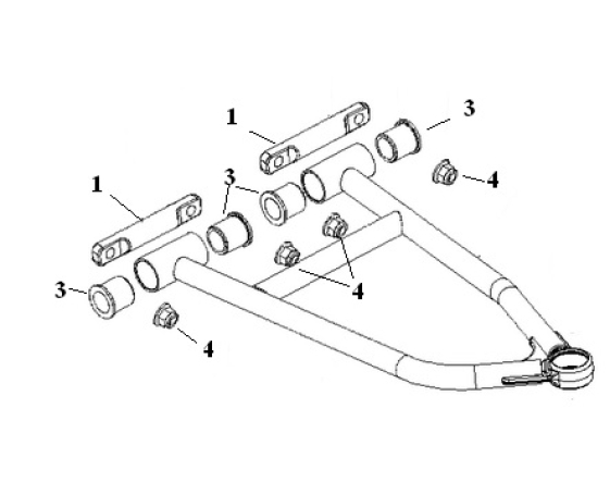 Комплект втулок для верхних рычагов SPI (SM-08175, SM-08176) Polaris SM-08276