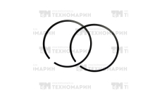 Поршневые кольца WSM Yamaha 760/1200 (+1.0мм) 010-926-07