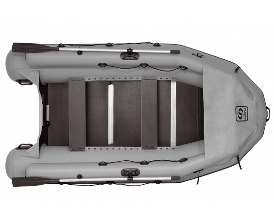 Надувная лодка Фрегат 330 Pro F (лп, серая) - фото 1