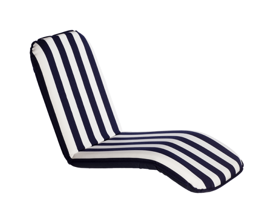 Сиденье ComfortSeat MarineClassic (Large) регулируемая спинка и низ 145x48x8см, 4,5кг, Сине-белая по