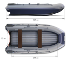 Надувная лодка ФЛАГМАН DK 320 двухкорпусная