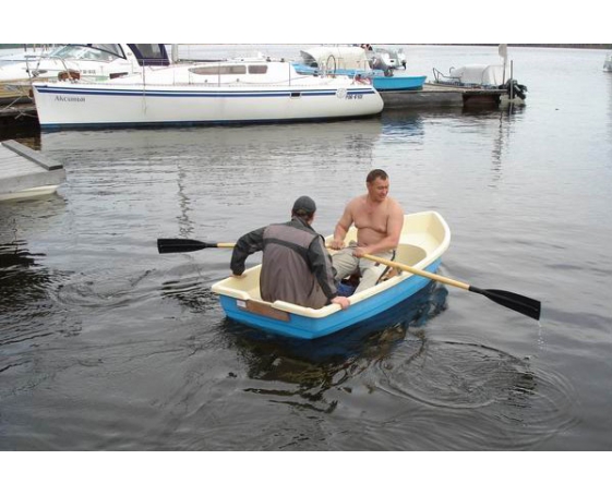 Корпусная лодка Виза-Яхт ВИЗА Тортилла-2 с рундуком Зеленый/синий