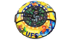 Надувные санки-ватрушка (тюбинг) Cosmic Zoo UFO (CZ) (желтый (капитан Клюква))