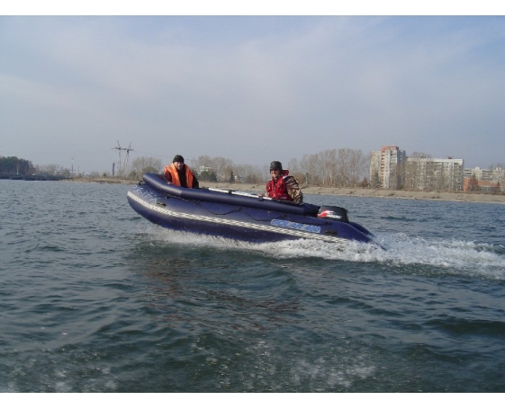 Надувная лодка Солар 400 МК синий 