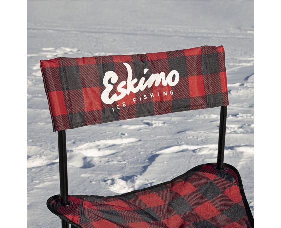 Кресло для зимней рыбалки Eskimo Plaid, XL Folding ice chair клетчатое