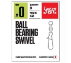 Вертлюги c застеж. и подш. LJ Pro Series BALL BEARING SWIVEL 002 3шт.