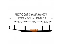 Коньки WOODYS Dooly  для лыж  Arctic Cat (DA4-9975)