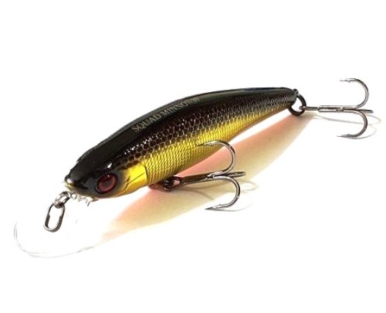 Воблер JACKALL Squad Minnow 95 SP цвет HL Gold & Black