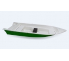 Корпусная лодка Виза-Яхт ВИЗА Легант-427 (стандарт/нерж) с рундуками Белый цвет